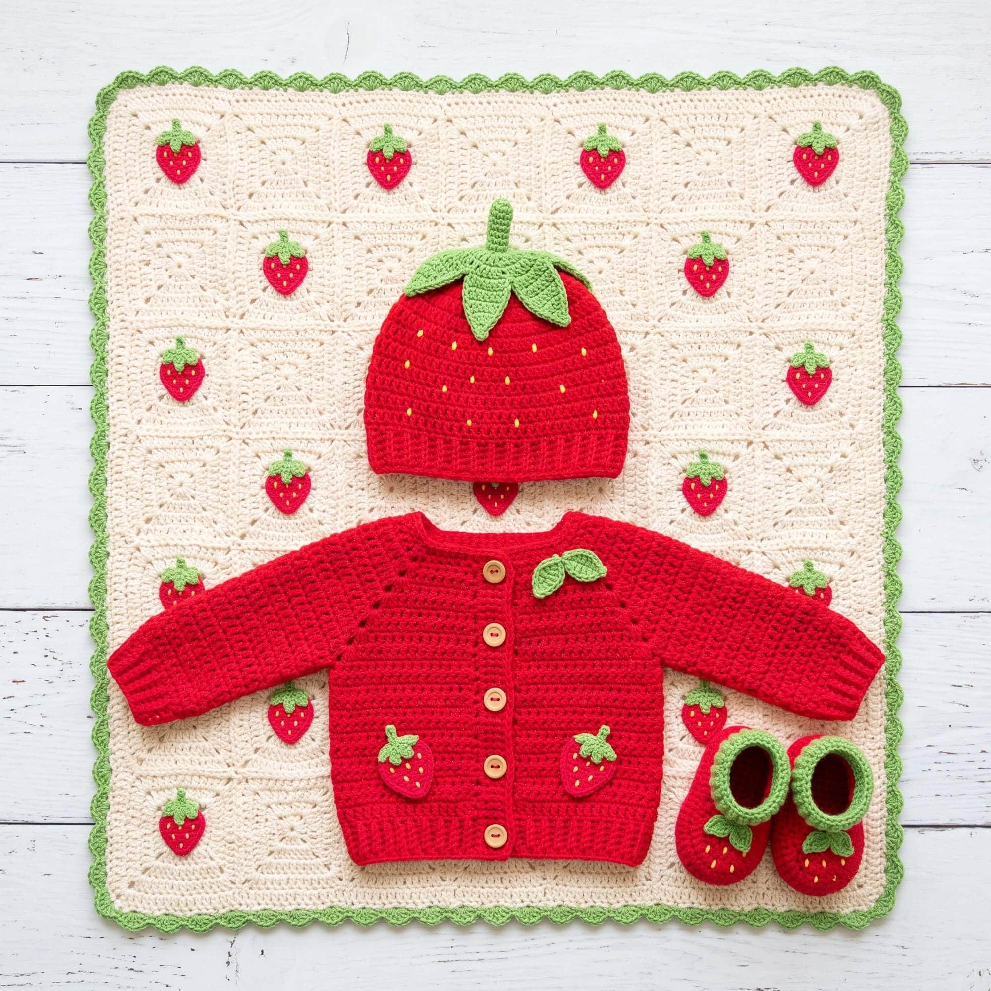 Strawberry Crochet Baby Gift Set: What’s Included & How It’s Made