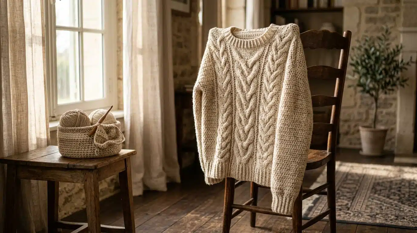Jumper Crochet Pattern: 6 Easy Steps to a Cable-Look Knit